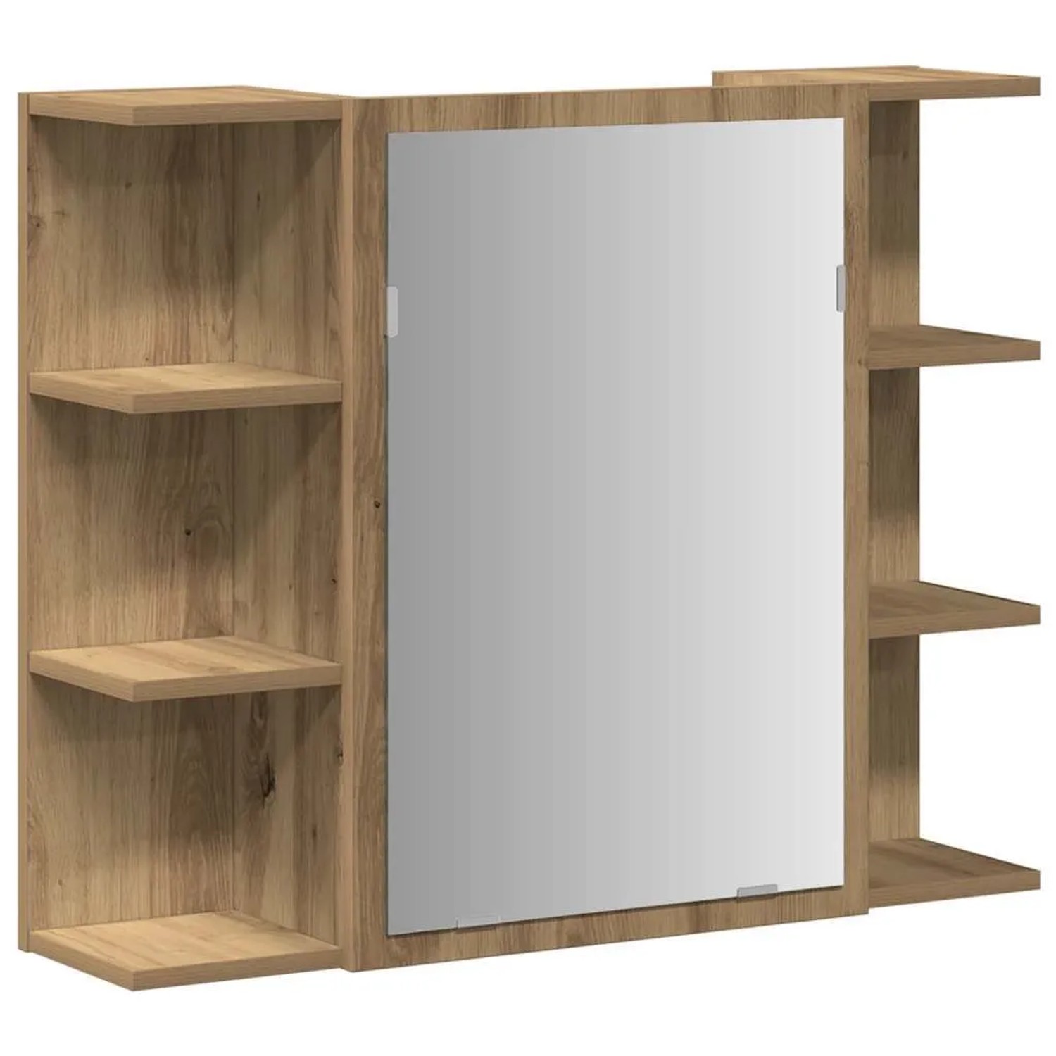vidaXL Bad-Spiegelschrank Artisan-Eiche 80x20,5x64cm Holzwerkstoff 856037 günstig online kaufen