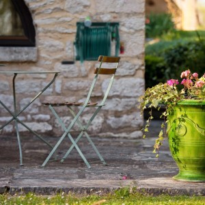 Relaxdays Schlauchtrommel Stahl Grün Wandmontierbar 36 cm x 55 cm x 50 cm 5 kg