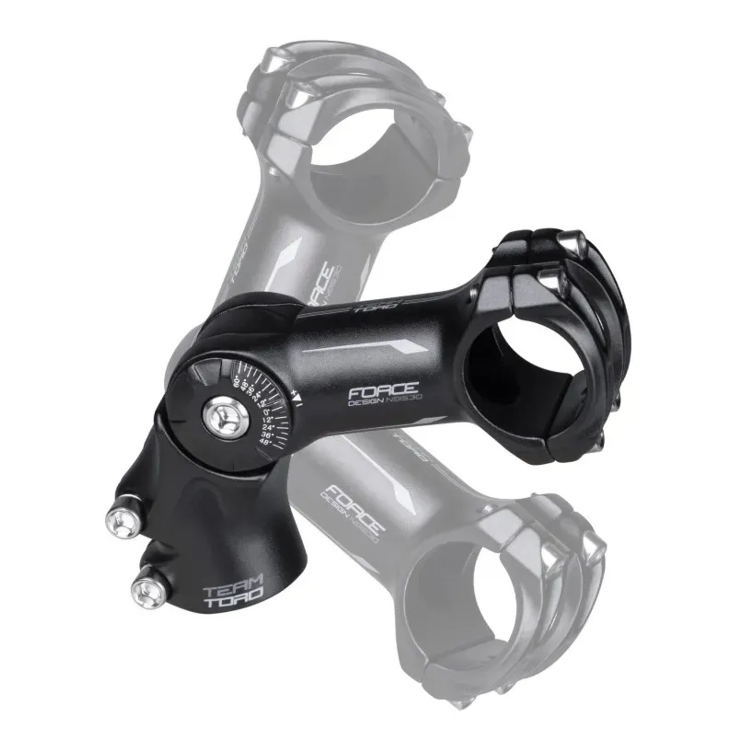 Verstellbarer Force Toro Vorbau, 31,8 mm, 95 mm, aus Aluminium für Fahrräder.