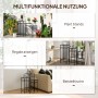 Outsunny Blumenständer Set mit Mosaikfliesen, 3 Größen für Pflanzen, Deko und mehr.