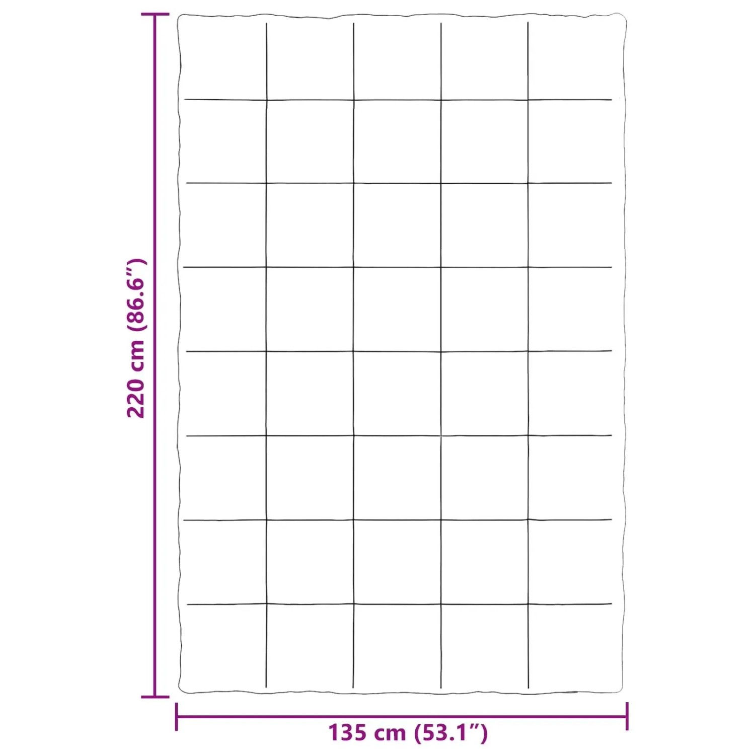 vidaXL Ganzjahresbettdecke Gepolstert Hellgrau 135 x 220 cm Mikrofaser 42026006_10