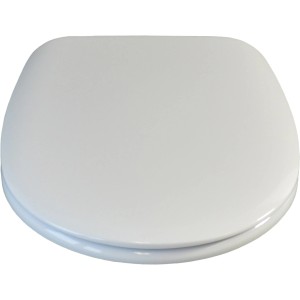 Duravit WC-Sitz Duraplus, weiße Klobrille aus Kunststoff.