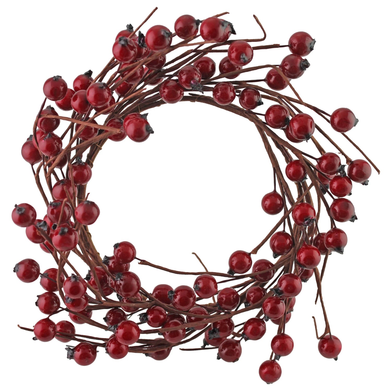 Kranz mit Beeren aus Draht und Kunststoff 9 cm