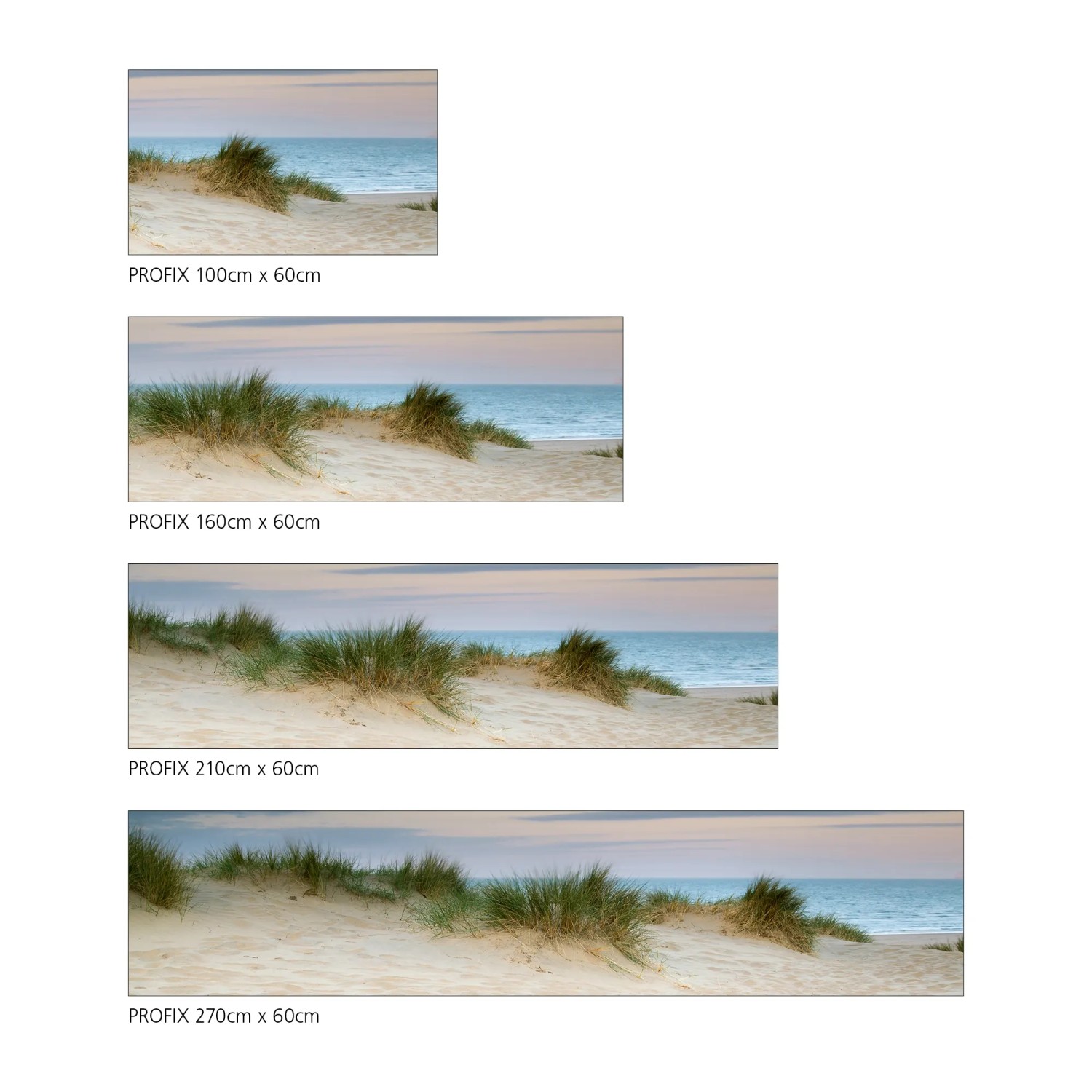 MySpotti Küchenrückwand Dünenpanorama, verschiedene Größen. Sanddüne am Meer.