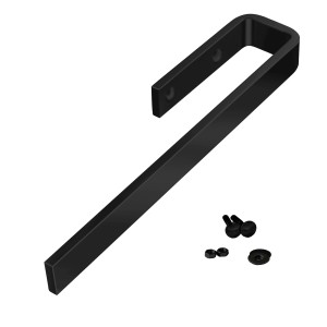 SOTECH PELI Handtuchhalter, 325 mm, schwarz eloxiertes Aluminium, modernes Design für Bad & Küche, inkl. Befestigung.
