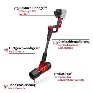 Einhell Professional Akku-Laubbläser GP-LB 36/270 Li E BL-Solo