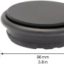 Wagner Bodentürstopper Big Disk Color, schwarz-matt, zum Hinstellen. Schützt Tür, Wand und Möbel.