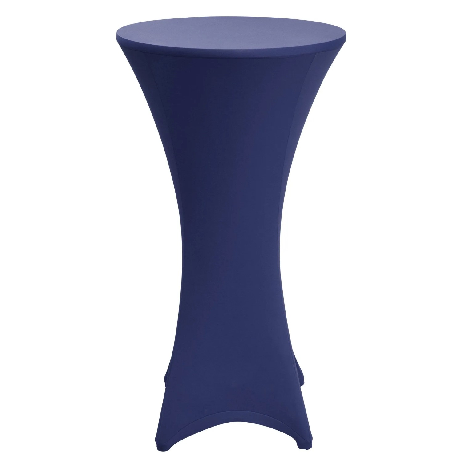 Beautissu Stretch Stehtisch Bistrotisch Husse ø80-85cm Blau