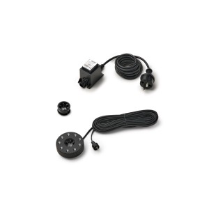 Pontec PondoStar LED Ring Compact: Unterwasserbeleuchtung mit Trafo und Kabel für Teich und Garten.