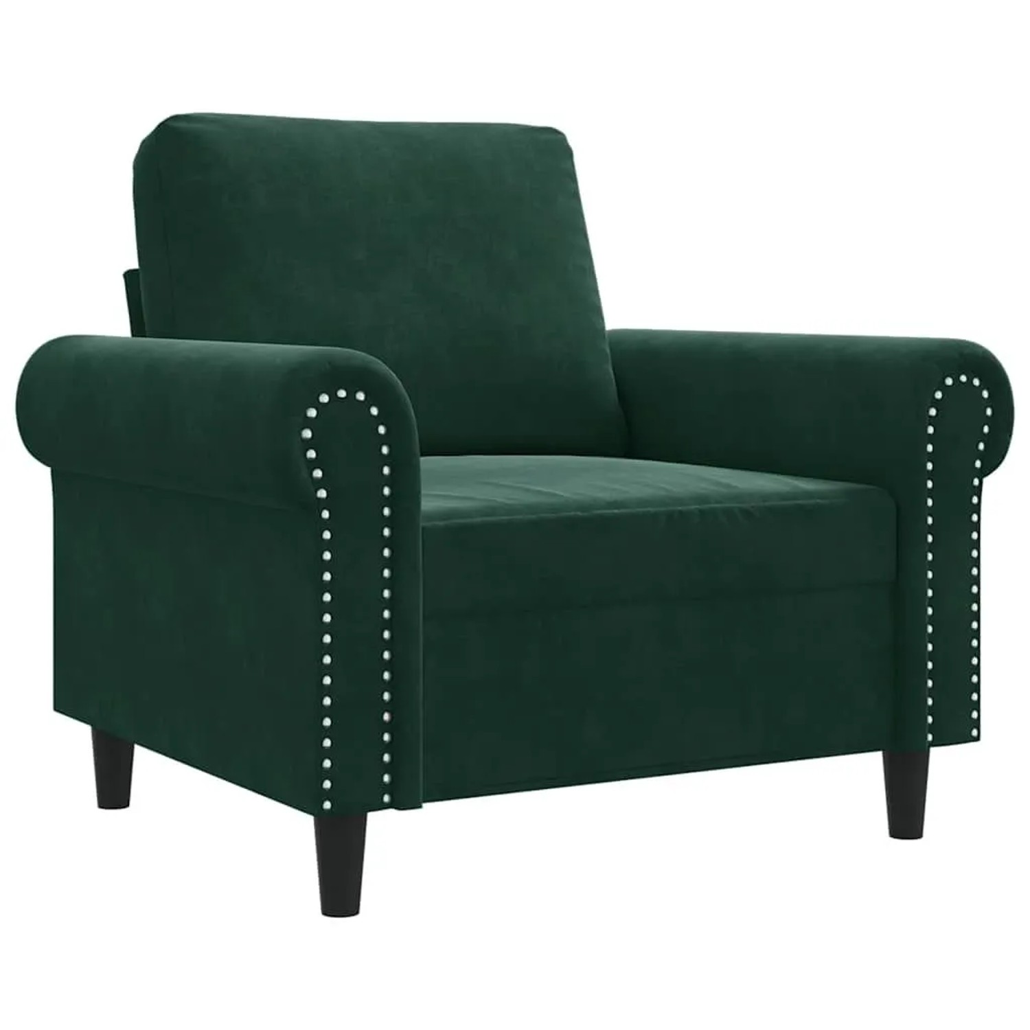 vidaXL Sessel Dunkelgrün 60 cm Samt 359511