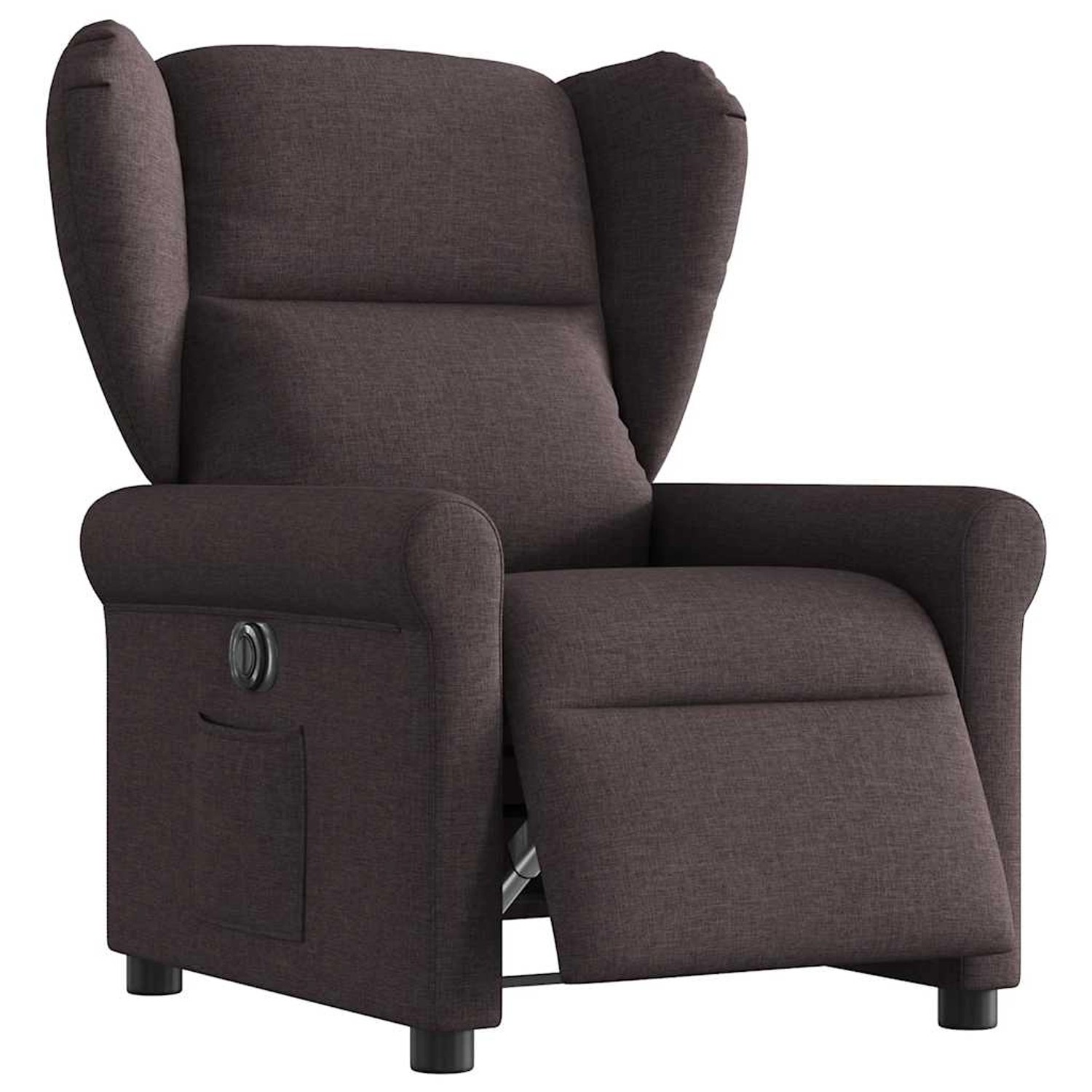 vidaXL Relaxsessel Elektrisch Dunkelbraun Stoff 3303359