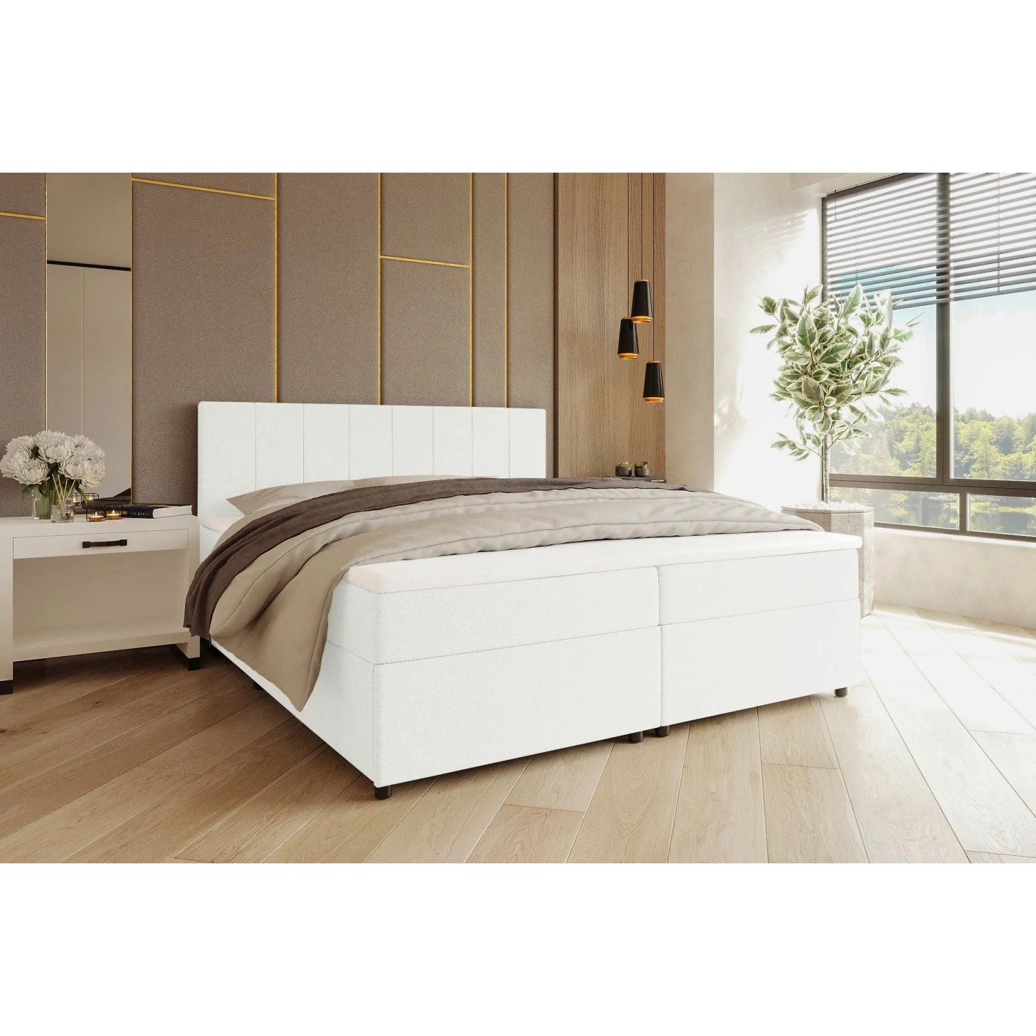 Mömax Boxbett Odin Creme ca. 180x200cm