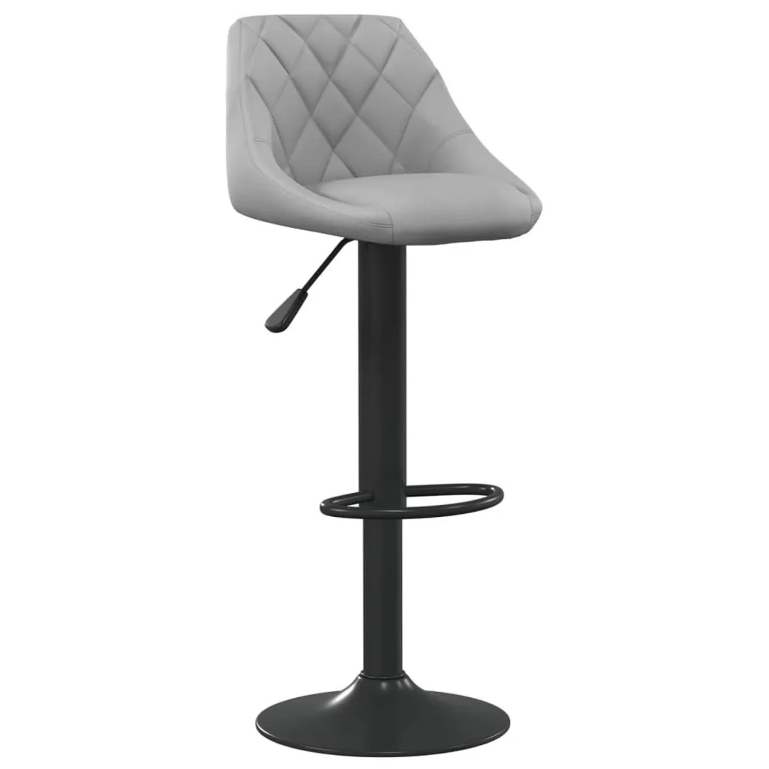 vidaXL Barhocker Hellgrau Samt 335338