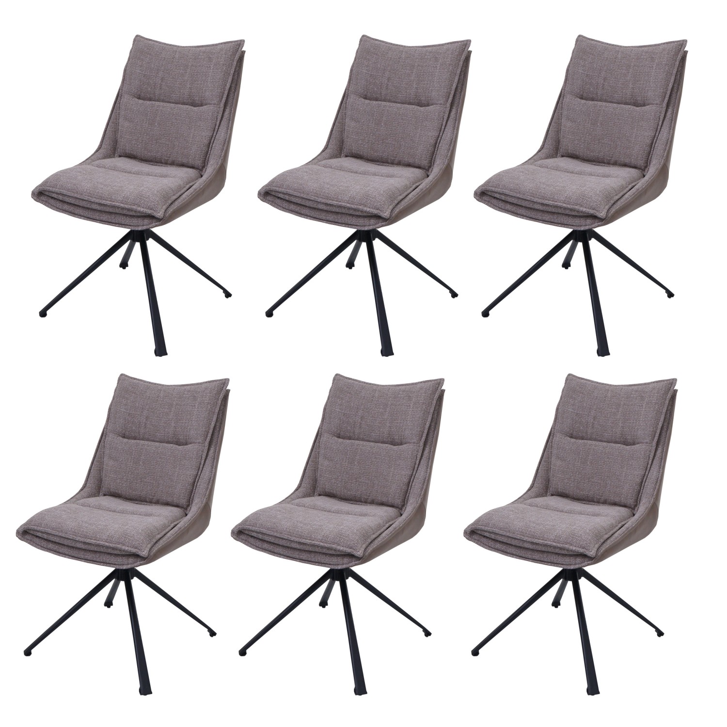MCW Esszimmerstuhl N71 6er-Set Beige günstig online kaufen