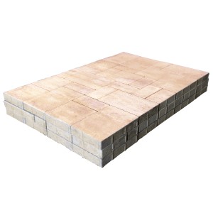 EHL Pflastersteine Tresa Formatmix 5 cm Macchiato, Ansicht eines Stapels.