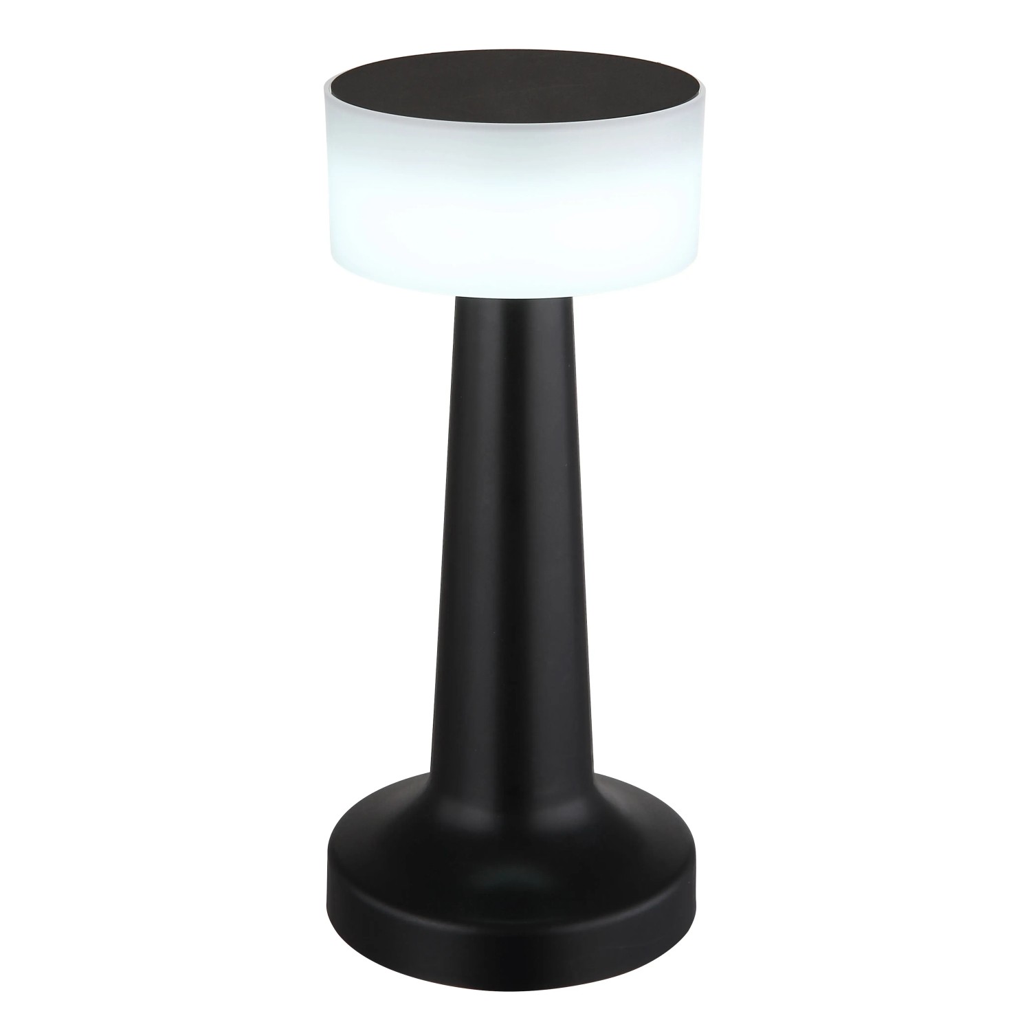 Dimmbare Globo LED-Tischleuchte Angelika, schwarz matt, 21,5 cm hoch.
