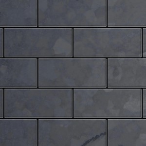 Graue Mosaikfliese im Subway-Stil aus Rohstahl, gewalzte Oberfläche. Paket mit 50 Matten.