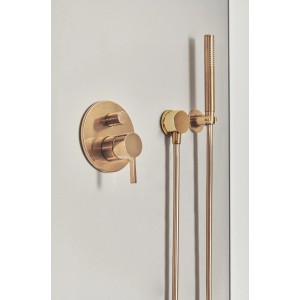 Ideal Standard Brauseschlauch Idealrain Atelier in gebürstetem Gold, 1750 mm lang.