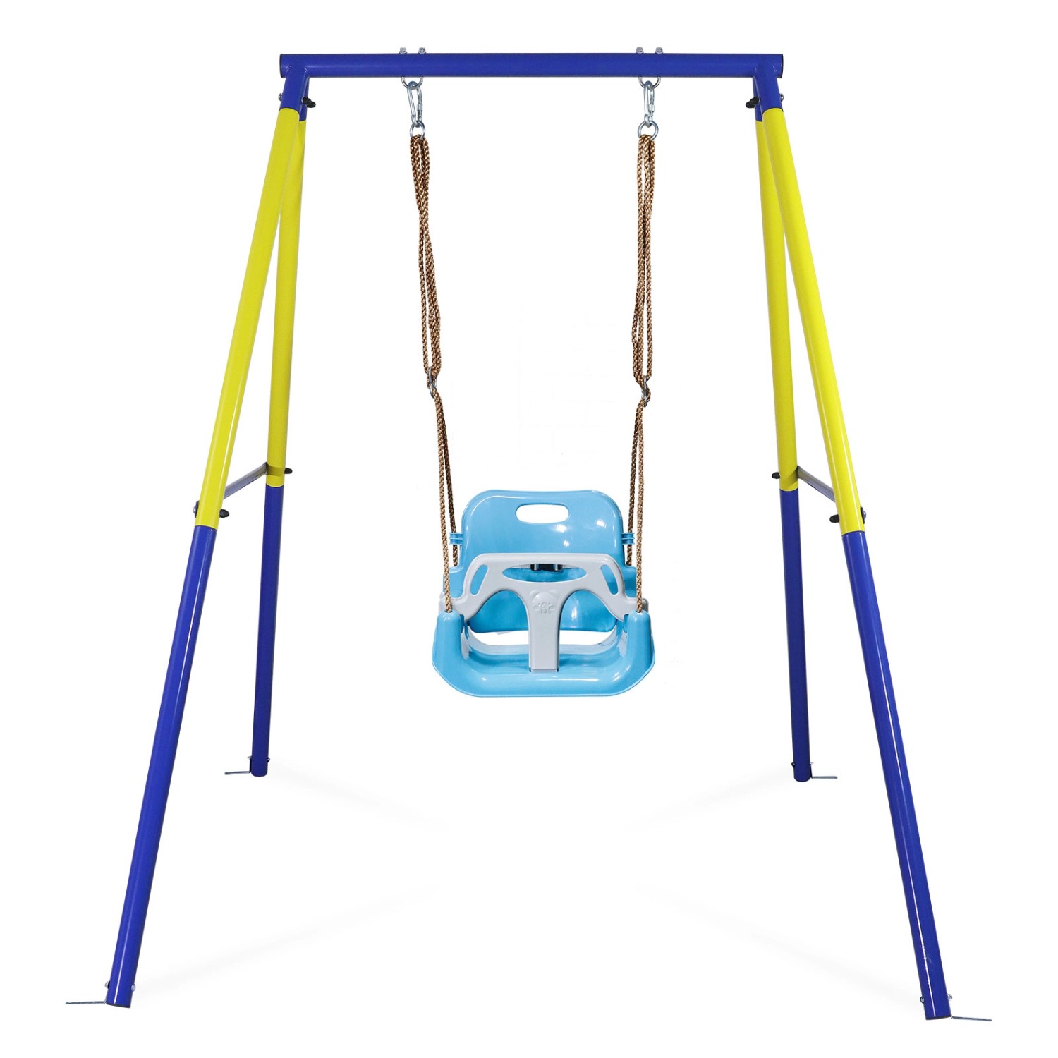 CCLIFE Babyschaukel mit Schaukelgestell Kinderschaukel Blau