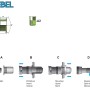 GOEBEL M10 Blindnietmuttern Set aus Edelstahl A2, Senkkopf, Montageablauf dargestellt.