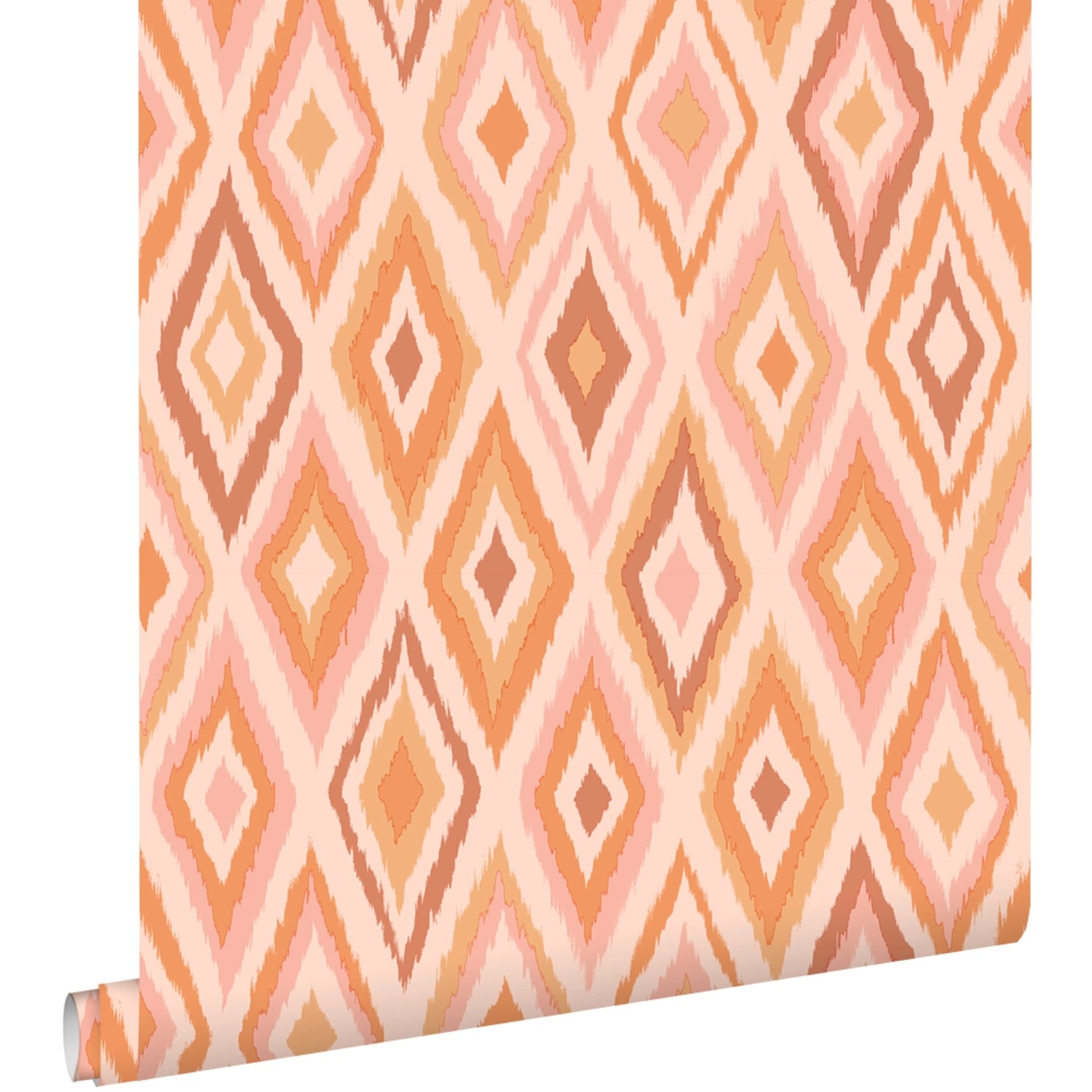 ESTAhome Tapete Karomuster Rosa und Orange 50 x 900 cm günstig online kaufen