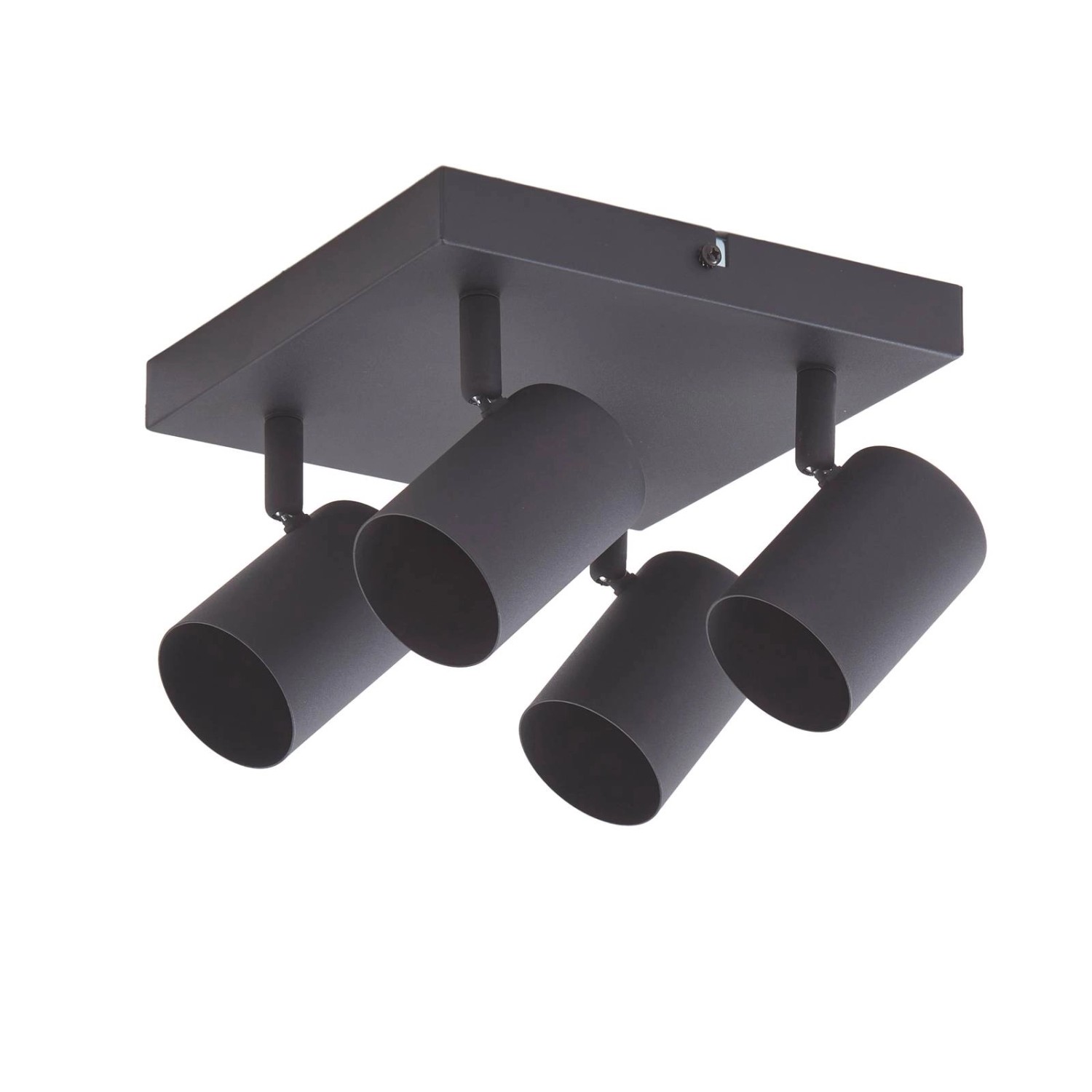 Lindby Strahler Jorell 10017911 Modern in Schwarz aus Metall 4-flammig GU10 Arbeitszimmerleuchte