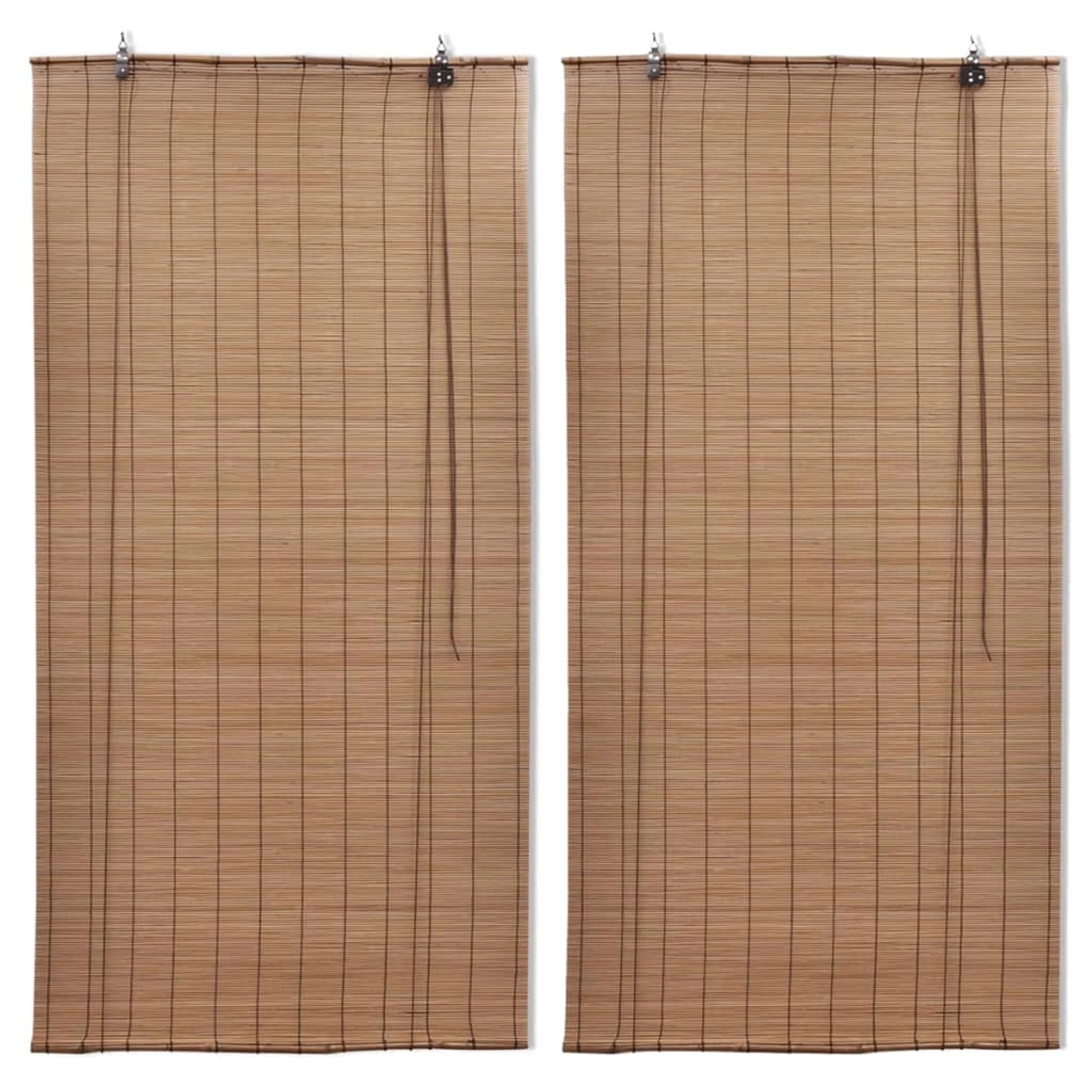 Bambusrollos 2 Stk. 80x160 Cm Braun günstig online kaufen