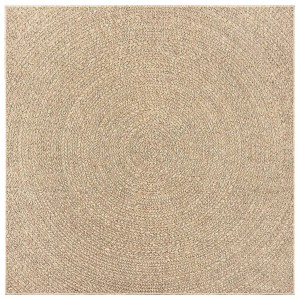 vidaXL Teppich ZIZUR 120x120 cm Jute-Optik Indoor und Outdoor 4006162