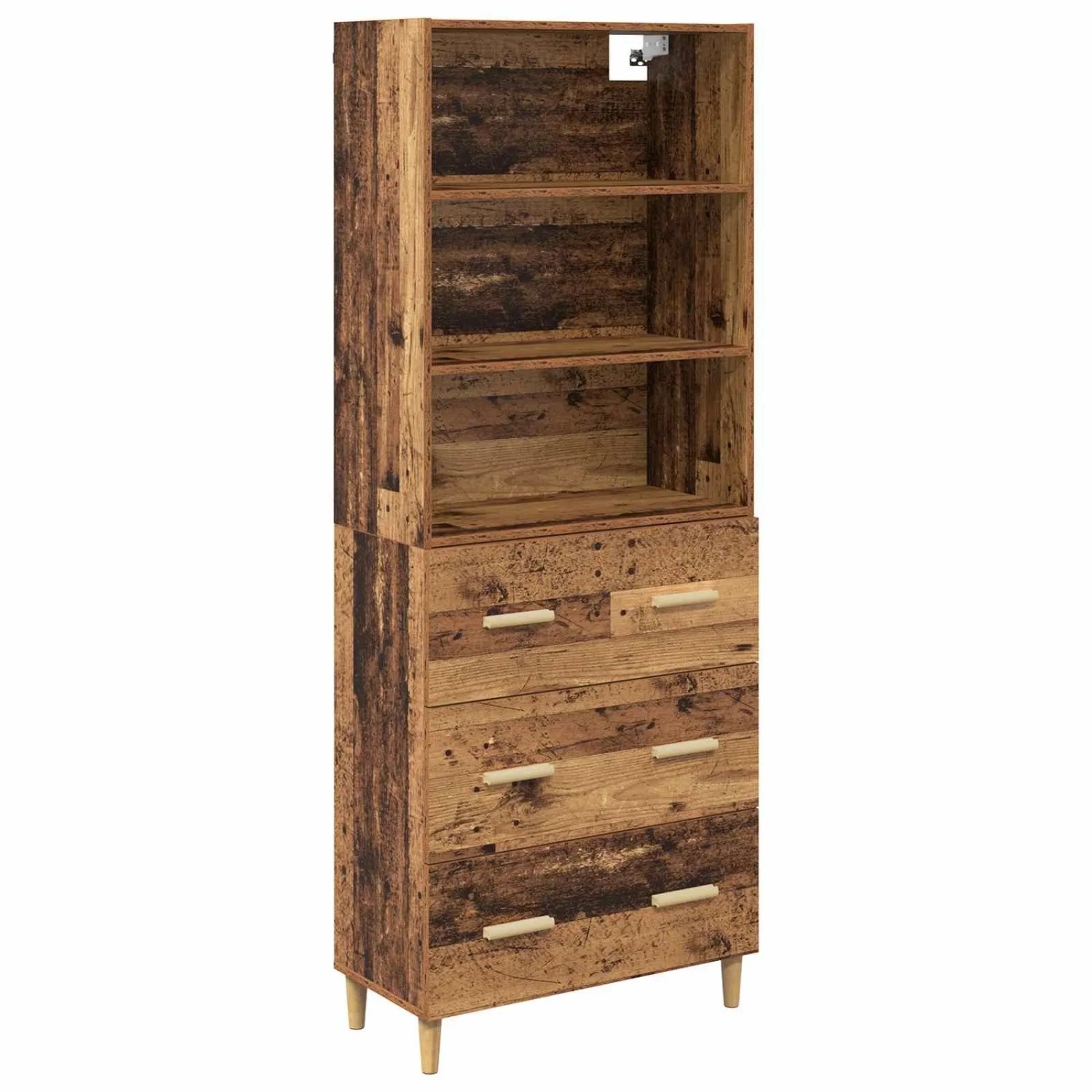 vidaXL Highboard Altholz 69,5 x 32,5 x 180 cm Holzwerkstoff 3415807 günstig online kaufen