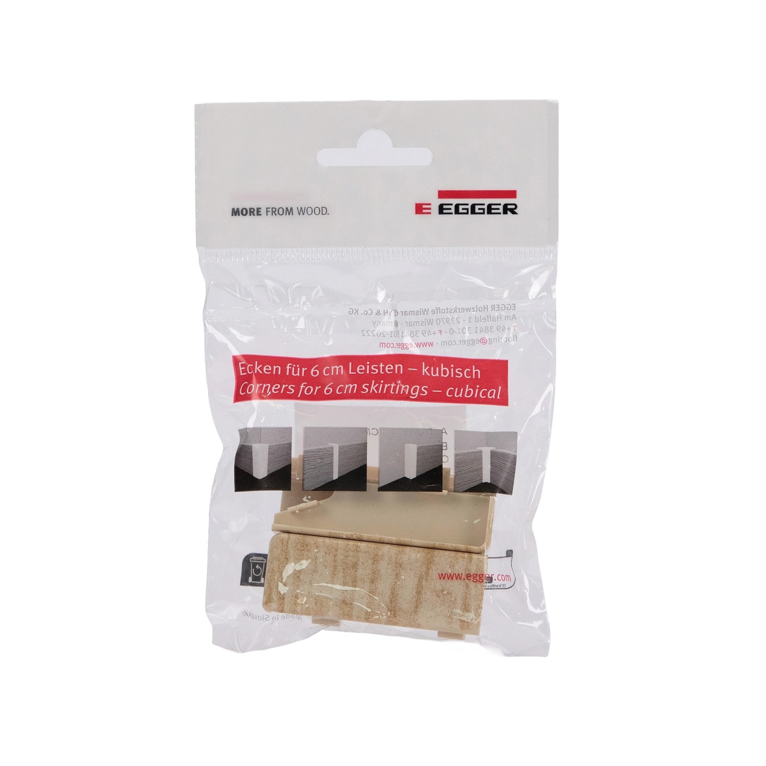 Egger Außenecke Kubisch 6 cm Eiche Creme 2 Stück günstig online kaufen