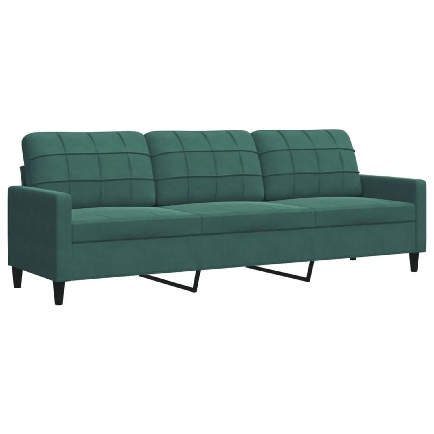 vidaXL 3-Sitzer-Sofa Dunkelgrün 210 cm Samt 4007646 günstig online kaufen