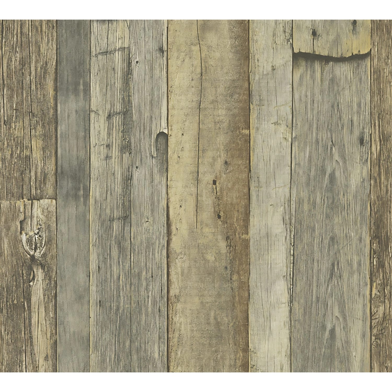 PROFHOME 959313-GU Holz Tapete Holzoptik Matt Grau Weiß Beige 0,53 m x 10,0 günstig online kaufen