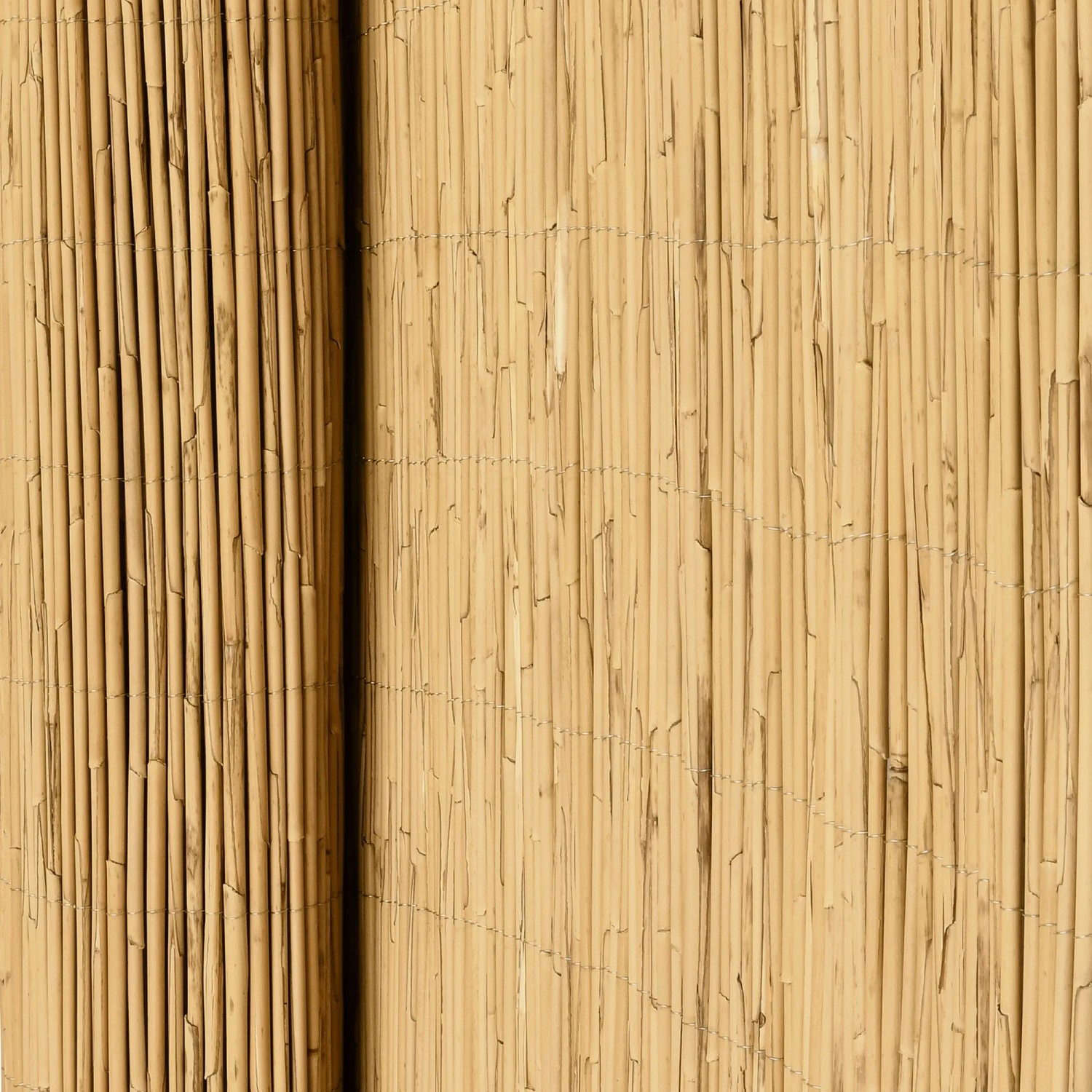 Sol Royal Schilf Sichtschutzzaun, 90x600cm, naturbelassen, für Garten & Balkon.
