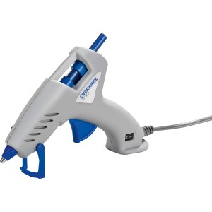 Dremel 930 Heißklebepistole für Hobby- und Bastelarbeiten, grau/blau.