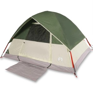 vidaXL Kuppel-Campingzelt 3 Personen Grün Wasserdicht 94695