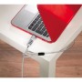 Hama Laptopschloss USB Zahlenschloss am Notebook befestigt, silbernes Stahlkabel.