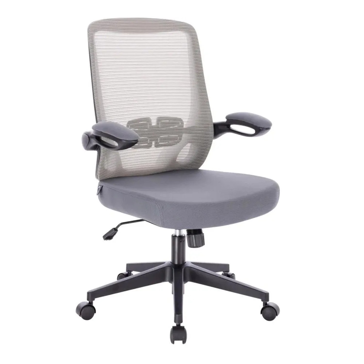 Svita Tom Bürostuhl Schreibtischstuhl Ergonomisch Verstellbar Rollen Grau
