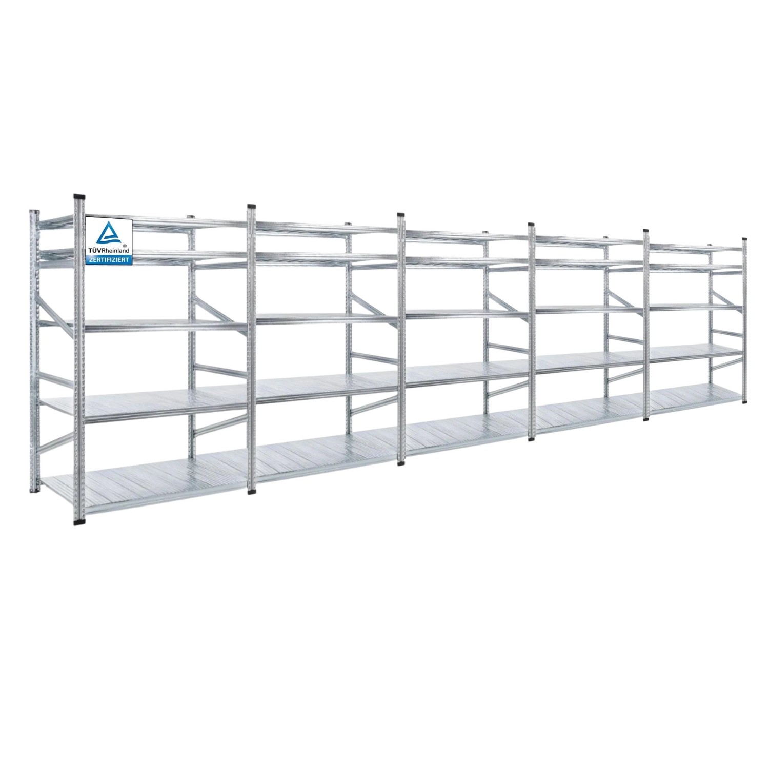 PROREGAL Fachbodenregal Proximo 200 x 750 x 80 cm 5 Ebenen Fachlast 130 Bei günstig online kaufen