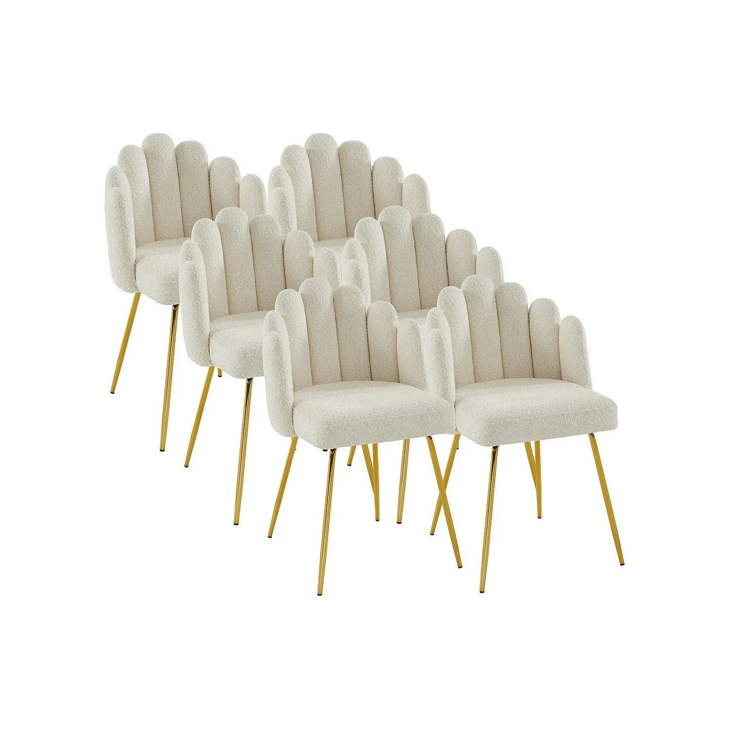 Vente-unique Stuhl Altinam Cremefarben 55 cm