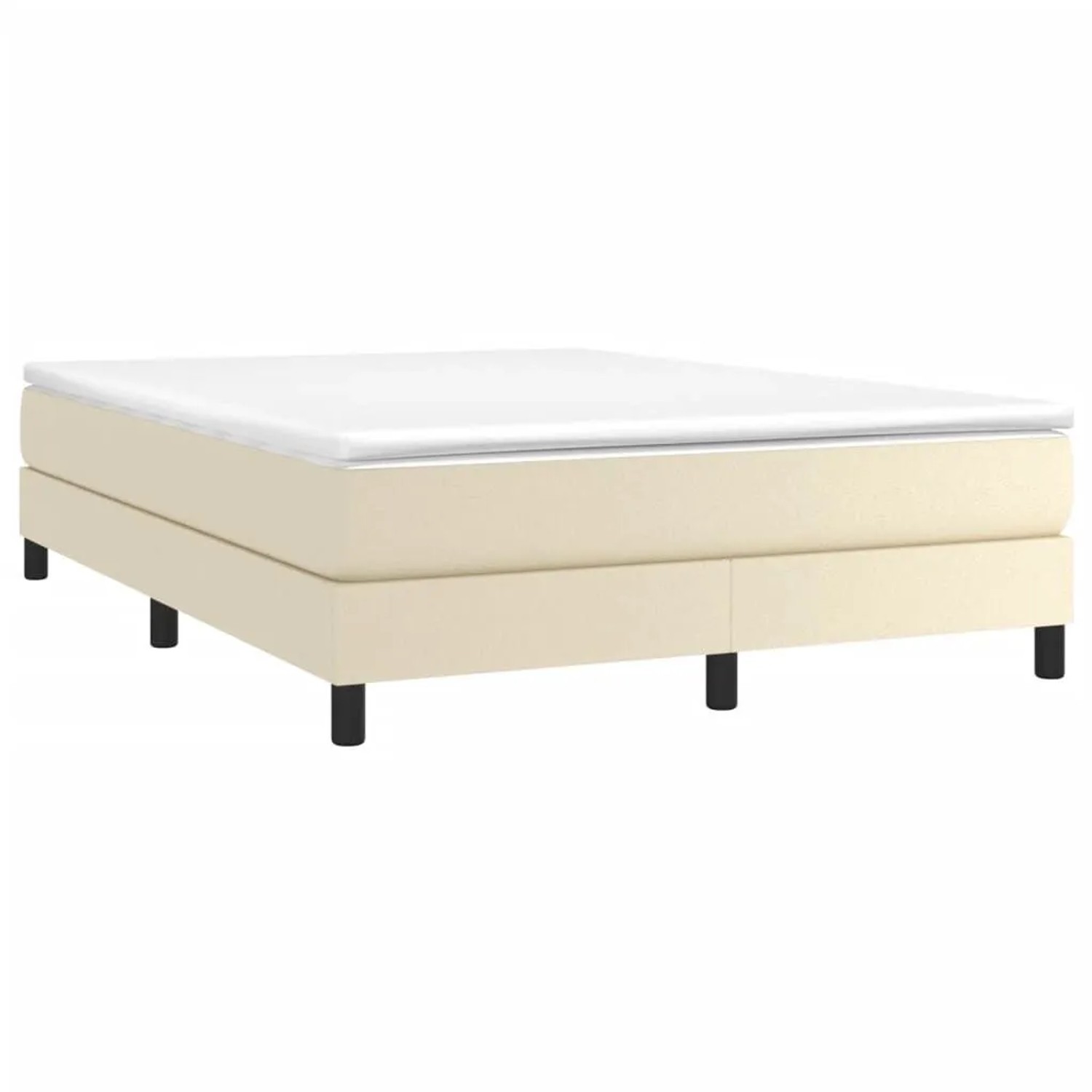 vidaXL Boxspringbettgestell Creme 140x190 cm Kunstleder 3120696 günstig online kaufen