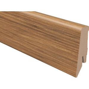 Sockelleiste K58C Appalachia Hichory, 58 mm hoch, Holzdekor für Clip-Montage.