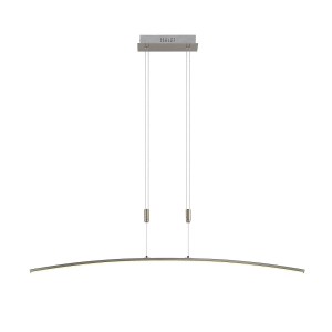 Lindby LED Phillie 9639329 Dimmbar Modern in Alu aus Metall 1-flammig Wohnzimmerleuchte