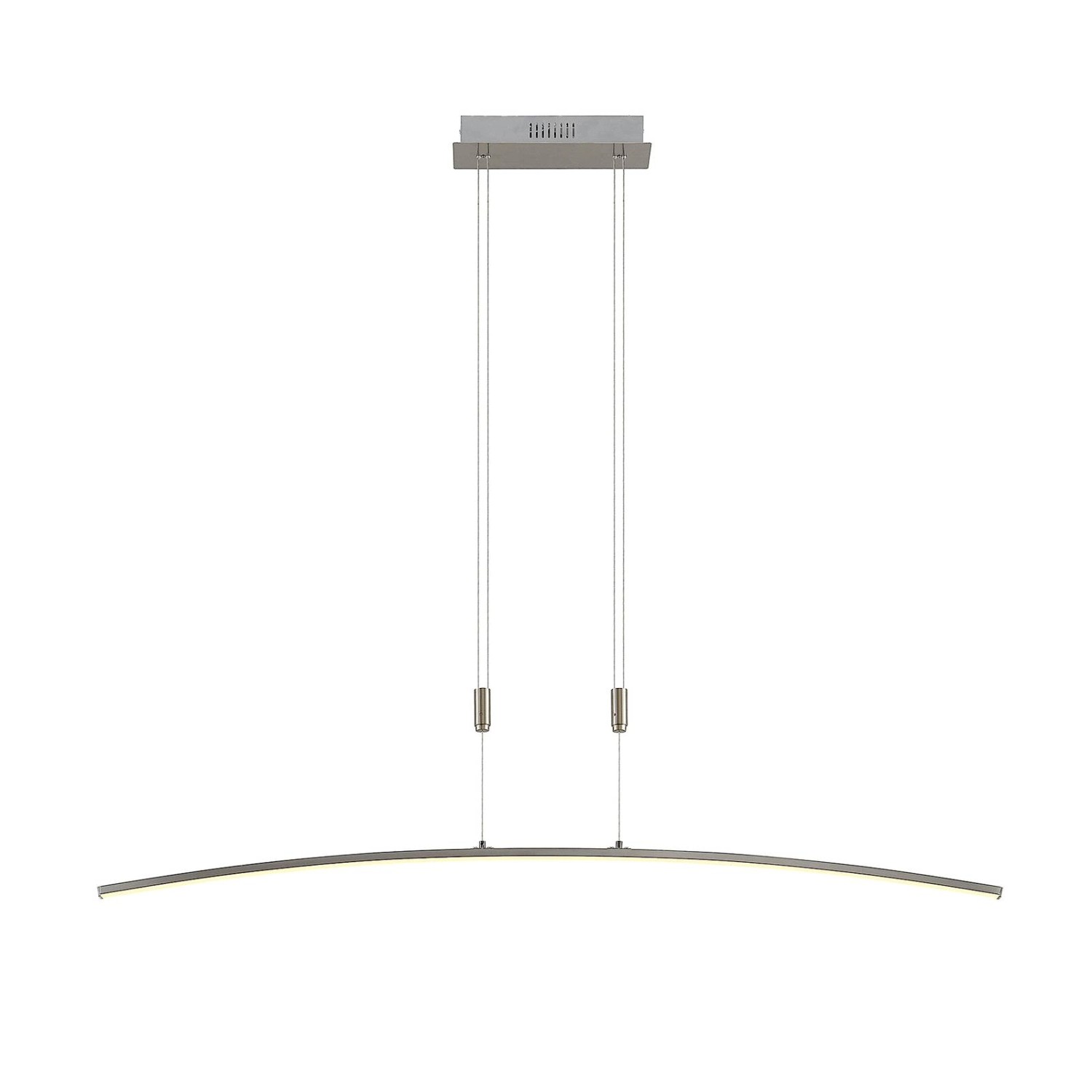 Lindby LED Phillie 9639329 Dimmbar Modern in Alu aus Metall 1-flammig Wohnzimmerleuchte