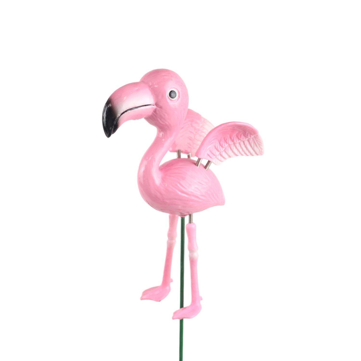 Pinker Deko-Gartenstecker Flamingo, 49 cm hoch, für fröhliche Gartendekoration.