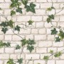 A.S. Creation Papiertapete Dekora Natur: Weiße Klinkerwand mit Efeu.