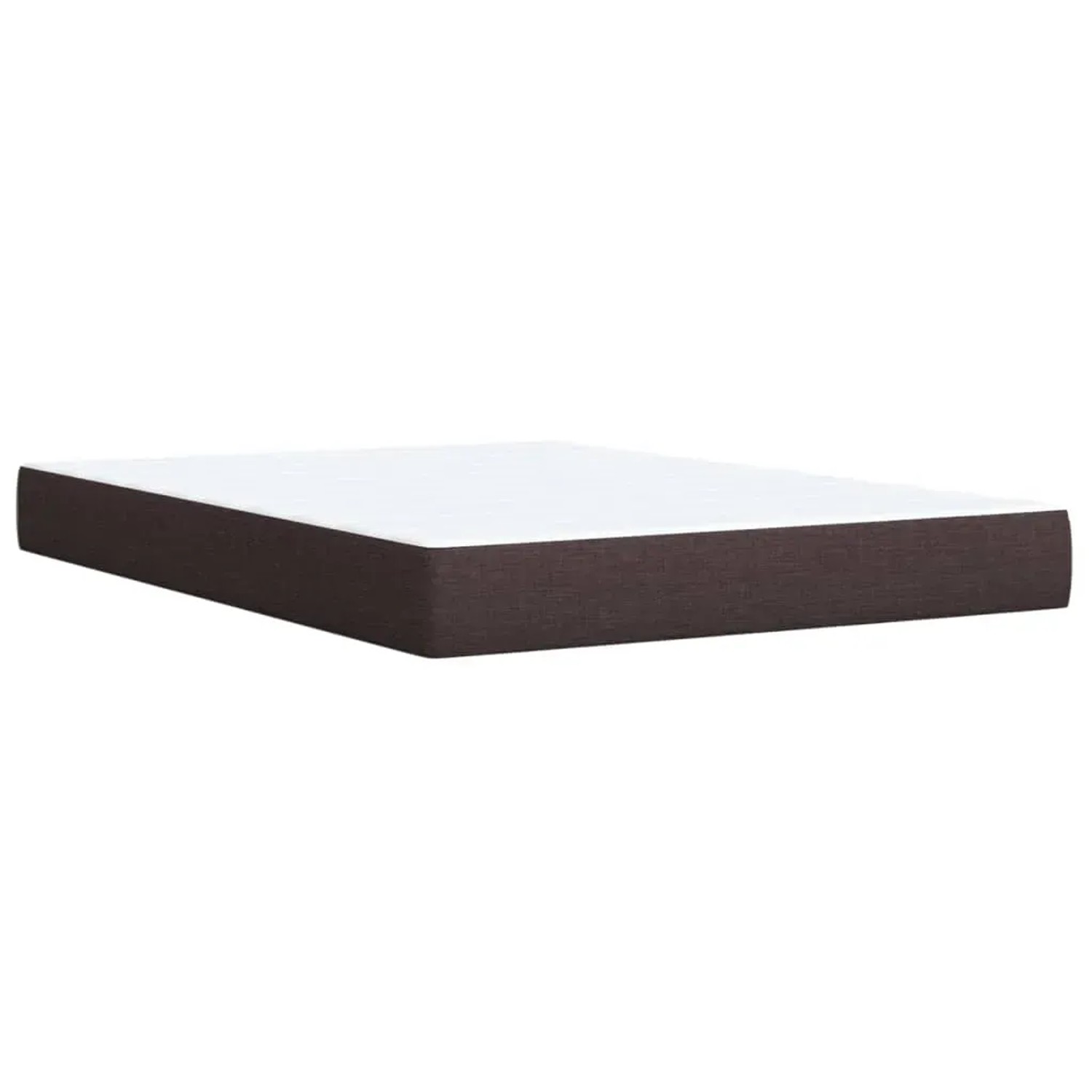 Boxspringbett Matratze, dunkelbrauner Stoff, 160x200 cm. Bequeme Schlafunterlage für erholsame Nächte.