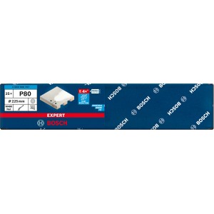 Bosch Expert M480 Netzschleifblätter, Ø 225 mm, K80, 25 Stück, für Exzenterschleifer.