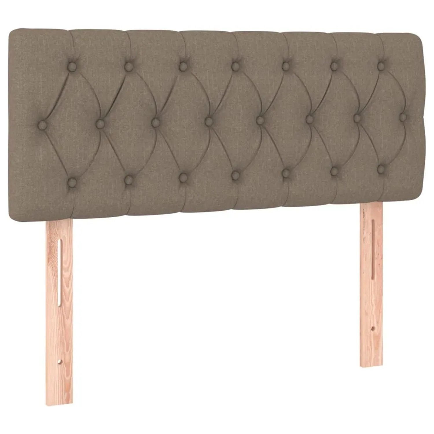 vidaXL Kopfteil Taupe 100x7x78/88 cm Stoff 346330
