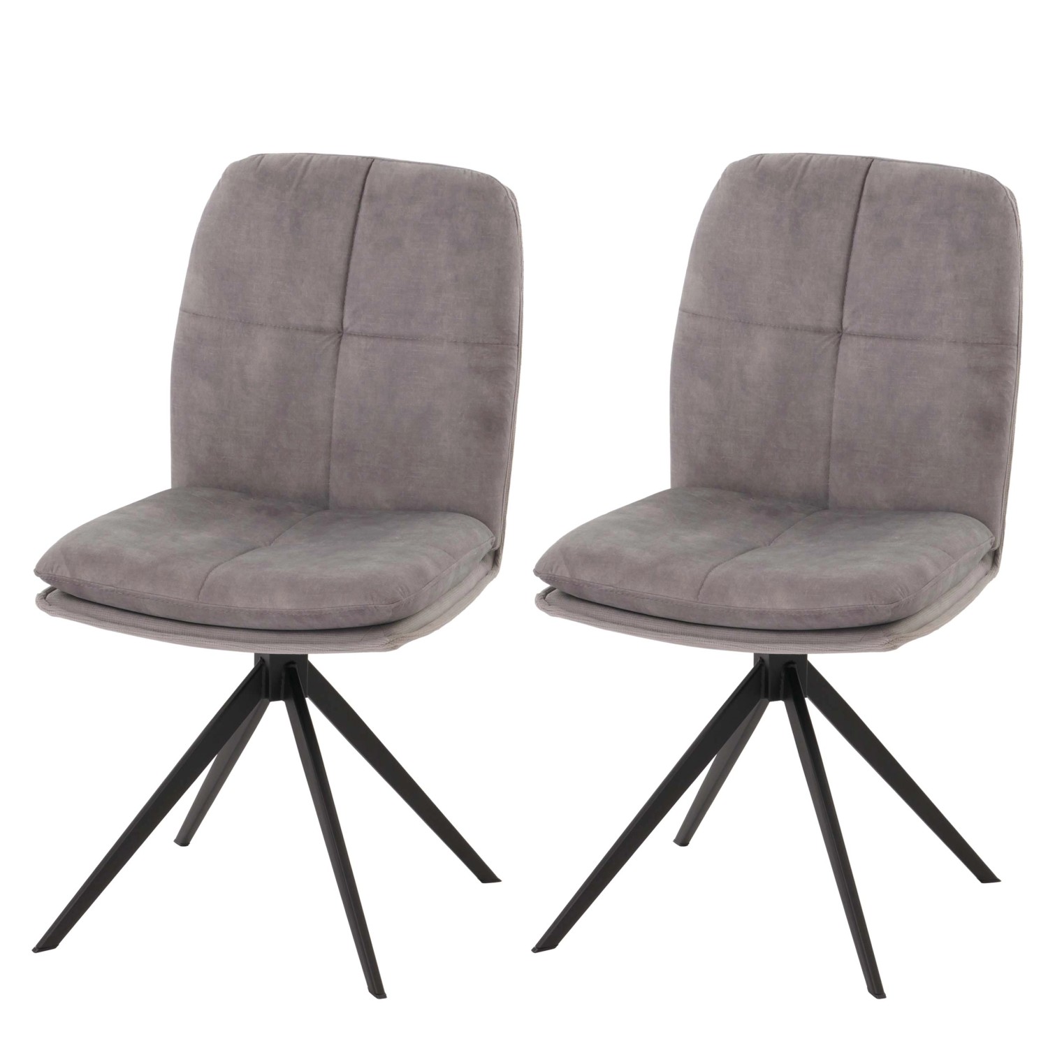 MCW Esszimmerstuhl M68 2er-Set Grau günstig online kaufen