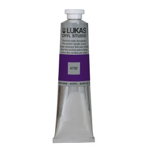 Tube Lukas Cryl Studio Premium Acrylfarbe, 75ml, Permanentviolett.